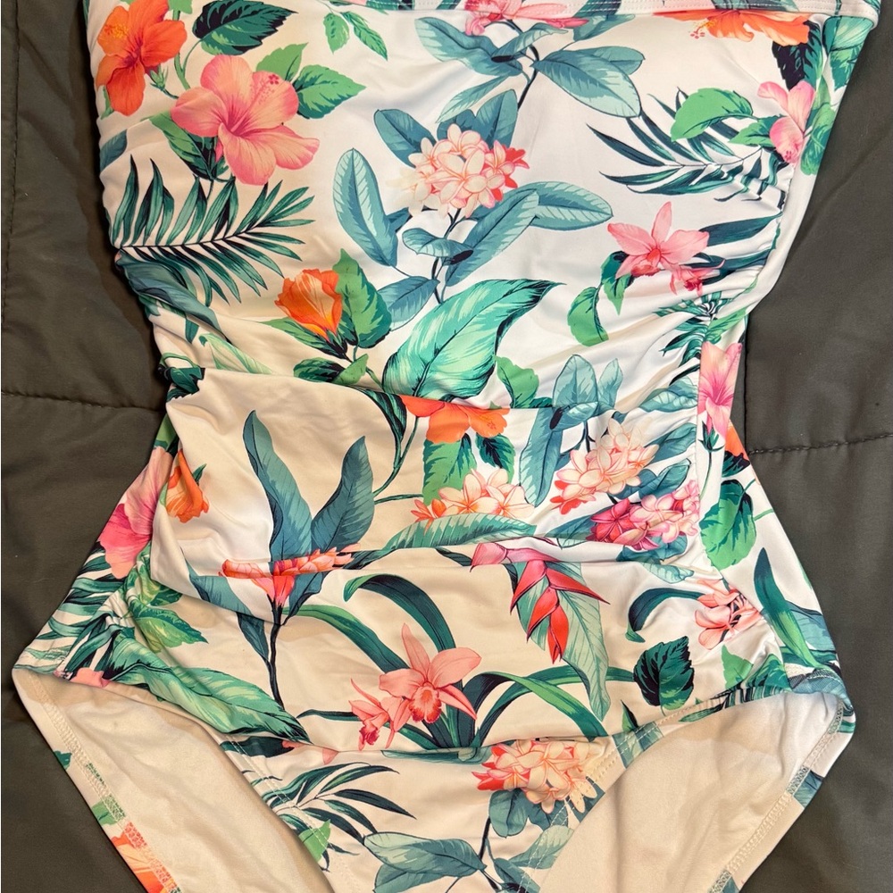 Tommy Bahama Tropical Bandeau Swimsuit